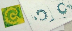 Spring Arts Guild rubber stamp class March 2011